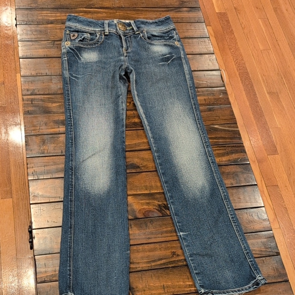 Lois Jeans Straight Leg Big Button Gold Department
